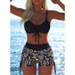 📢📢Letzter Tag – 50 % Rabatt!! ⏰Damen Bikini Set – Kordel-Top & Boyshorts, Verschiedene Designs🩱 Für Strand & Pool