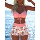 📢📢Letzter Tag – 50 % Rabatt!! ⏰Damen Bikini Set – Kordel-Top & Boyshorts, Verschiedene Designs🩱 Für Strand & Pool