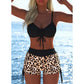 📢📢Letzter Tag – 50 % Rabatt!! ⏰Damen Bikini Set – Kordel-Top & Boyshorts, Verschiedene Designs🩱 Für Strand & Pool