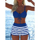 📢📢Letzter Tag – 50 % Rabatt!! ⏰Damen Bikini Set – Kordel-Top & Boyshorts, Verschiedene Designs🩱 Für Strand & Pool