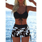 📢📢Letzter Tag – 50 % Rabatt!! ⏰Damen Bikini Set – Kordel-Top & Boyshorts, Verschiedene Designs🩱 Für Strand & Pool