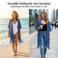 🧥 50% RABATT! ✨ Damen Strick-Cardigan mit offener Front – Leicht & ideal für Alltag und Sommerabende – Atmungsaktive Baumwollmischung, perfekt als luftige Übergangsjacke 🌿