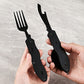 【Praktisches Geschenk】4-in-1 faltbares multifunktionales Outdoor-Besteck