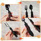 【Praktisches Geschenk】4-in-1 faltbares multifunktionales Outdoor-Besteck