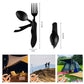 【Praktisches Geschenk】4-in-1 faltbares multifunktionales Outdoor-Besteck