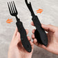 【Praktisches Geschenk】4-in-1 faltbares multifunktionales Outdoor-Besteck