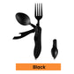 【Praktisches Geschenk】4-in-1 faltbares multifunktionales Outdoor-Besteck