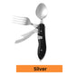 【Praktisches Geschenk】4-in-1 faltbares multifunktionales Outdoor-Besteck