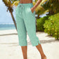 🌺Sommerliche Caprihose mit Karomuster für Damen