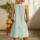 🌺Lässiges, gestreiftes, ärmelloses Playsuit-Kleid für Damen mit verstellbaren Trägern