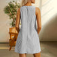 🌺Lässiges, gestreiftes, ärmelloses Playsuit-Kleid für Damen mit verstellbaren Trägern