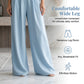 🌍 Damen V-Ausschnitt Hochtaillierter Weitbein-Jumpsuit
