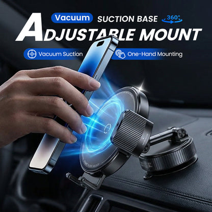 ✨💪Verstellbare magnetische Autohalterung mit Vakuumsauger – universeller, stabiler Magnet-Handyhalter, Autozubehör für den Innenraum