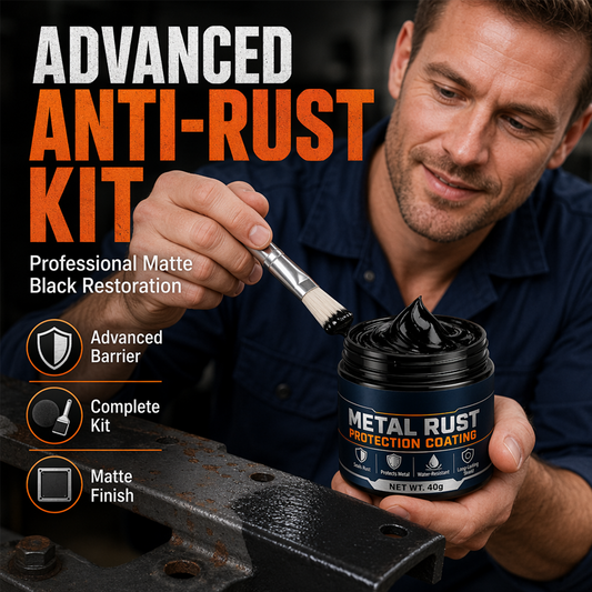 Schwarze Reparaturpaste zum Schutz vor Metallros