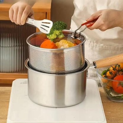 Multifunktionale Bratpfanne aus Edelstahl 30