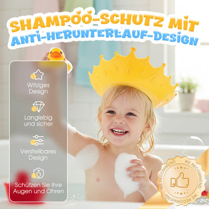 🛁 Verstellbarer Kinder-Shampoo-Schutz mit Ohrabdeckung