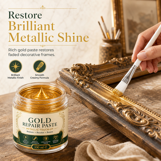 ✨ Metallic-Reparaturpaste für verblasste & zerkratzte Dekorflächen