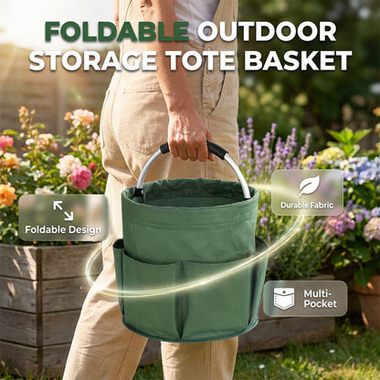 🌿 Faltbare Garten-Werkzeugtasche mit mehreren Außentaschen
