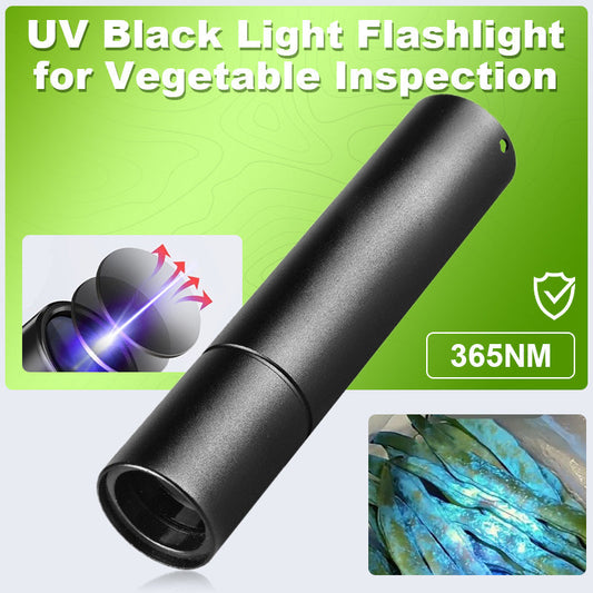 🔦 365-nm-UV-Schwarzlicht-Taschenlampe zur Fluoreszenzprüfung