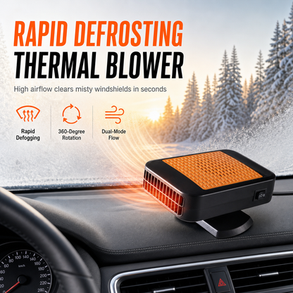🚗 Drehbarer 12V Auto-Entfroster & Anti-Beschlag-Lüfter