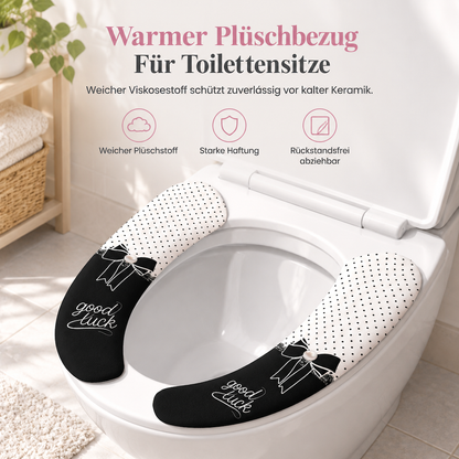 🚽 Elektrostatisch haftende WC-Sitzauflagen aus Plüsch